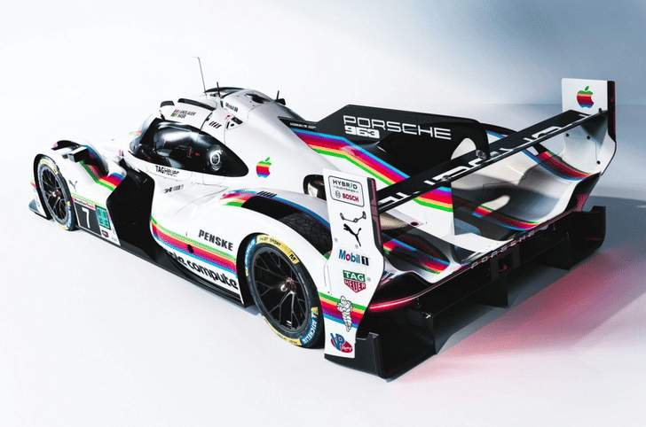 Porsche 963 Apple Computer-inspired livery