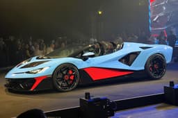 lamborghini fenomeno roadster on stage
