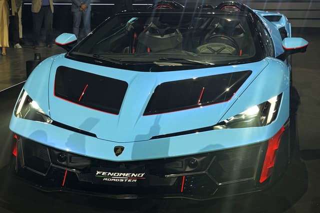 lamborghini fenomeno roadster on stage