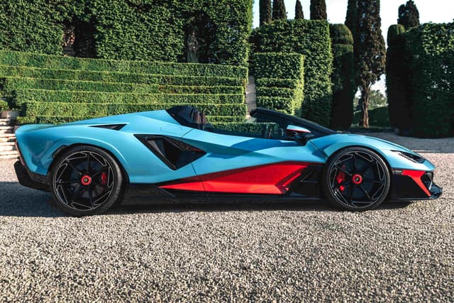 lamborghini fenomeno roadster in garden