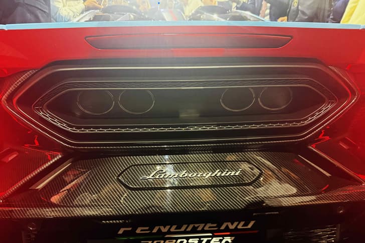 lamborghini fenomeno roadster on stage
