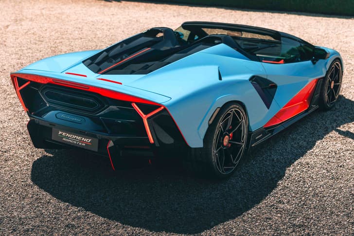 lamborghini fenomeno roadster in garden