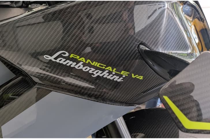 Ducati Panigale V4 Lamborghini edition side badging