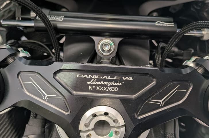 Ducati Panigale V4 Lamborghini edition triple clamp