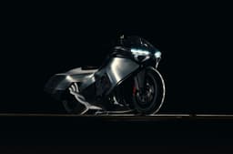BMW Motorrad Vision K18 front fascia shot. 