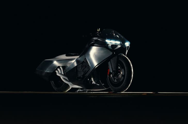 BMW Motorrad Vision K18 front fascia shot.