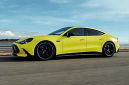 2026 mercedes amg gt 4-door coupe on track