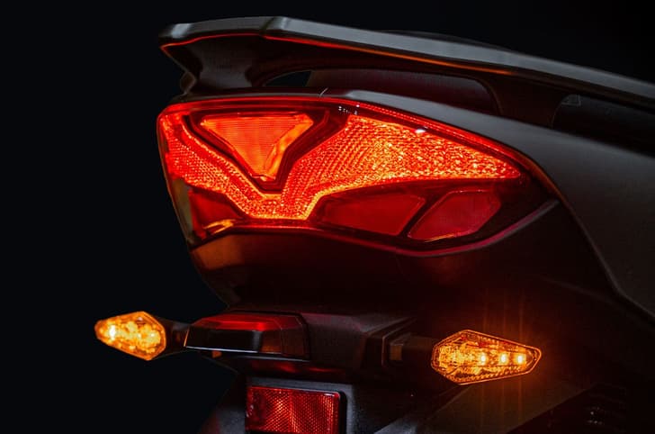 Suzuki Burgman 15 rear taillamp shot
