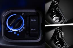 Suzuki Burgman 15 ignition and fuel cap shot