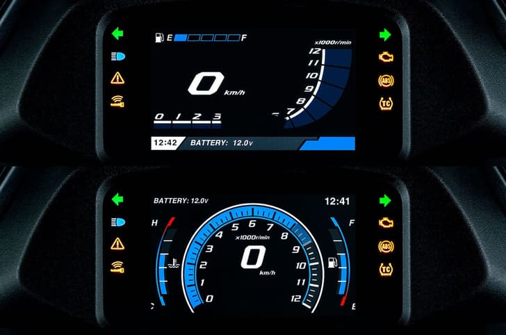 Suzuki Burgman 15 instrument cluster shot