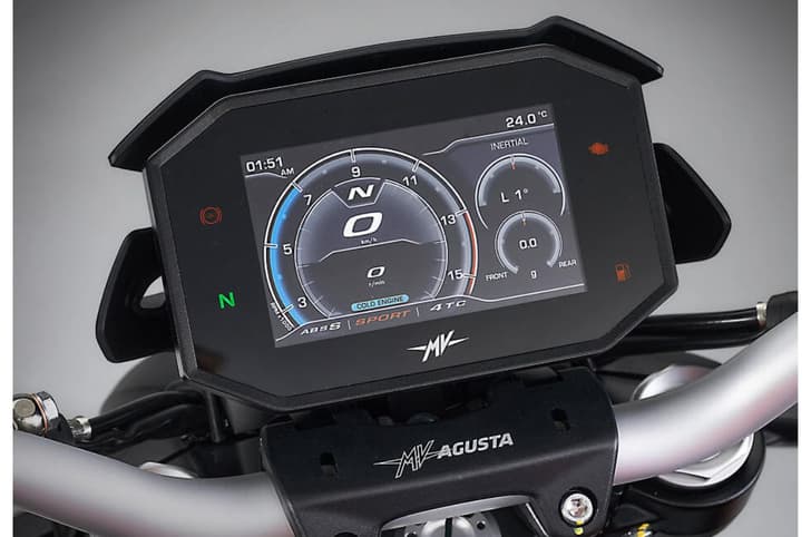 MV Agusta Brutale 800 TFT dash