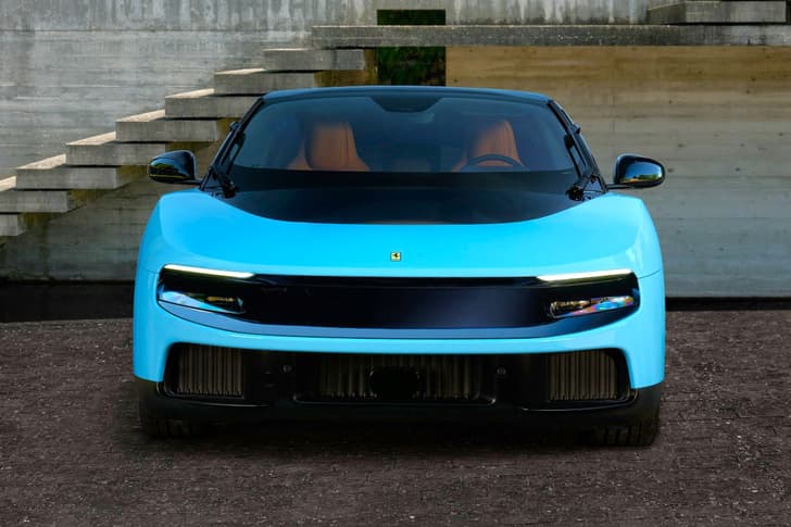 ferrari luce ev in garden
