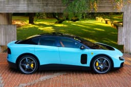ferrari luce ev in garden
