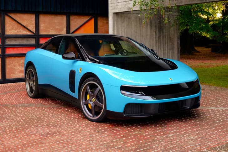 ferrari luce ev in garden