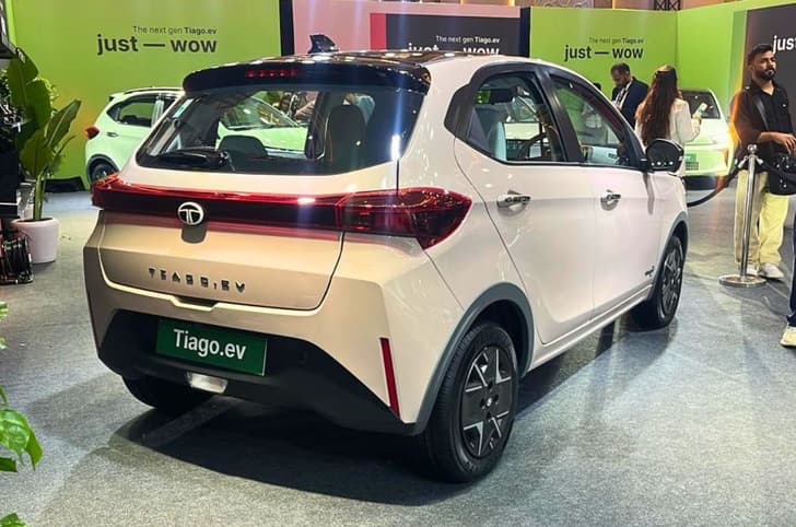 2026 Tata Tiago EV rear three quarter