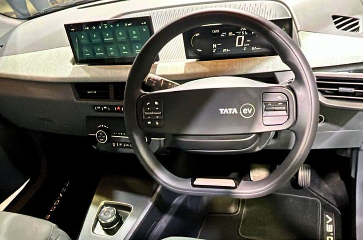 2026 Tata Tiago EV steering wheel
