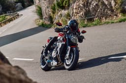 MV Agusta Brutale 1000 left hand cornering shot