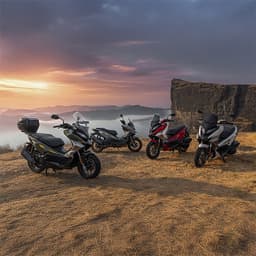 Hero Xoom 160 all four colours