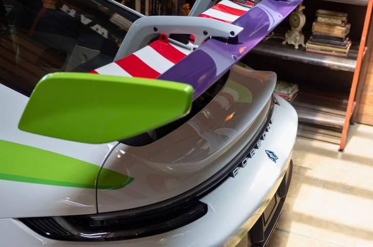 Porsche 911 GT3 RS Buzz Lightyear rear