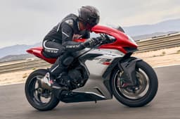 MV Agusta F3 RR right side profile riding shot