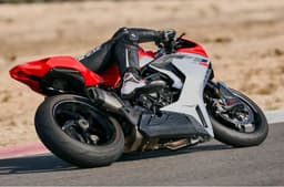 MV Agusta F3 RR rear three quarter cornering shot