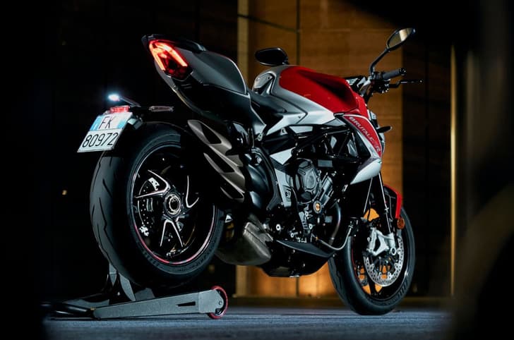 MV Agusta Brutale RR Ottantesimo rear three quarter