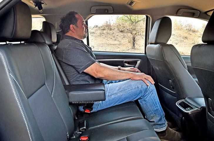 Toyota Fortuner second row seats