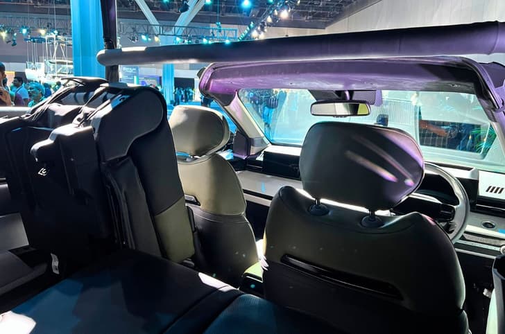 Tata Sierra EV Sanctuary Edition rear seats