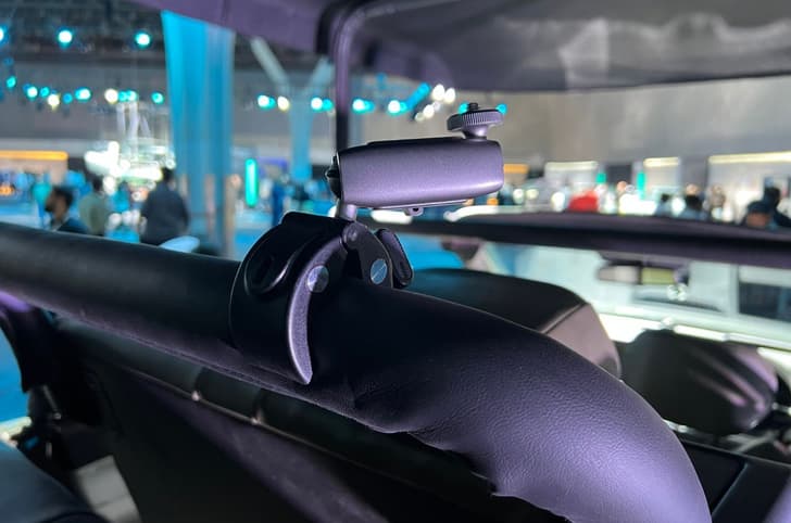 Tata Sierra EV Sanctuary Edition camera mount