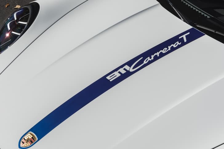Porsche 911 Carrera T bonnet decal