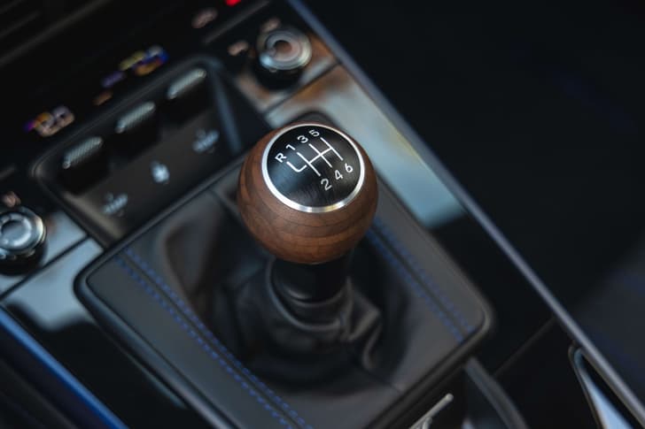Porsche 911 Carrera T gear lever.