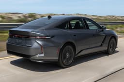 Lexus ES 350h rear quarter tracking 