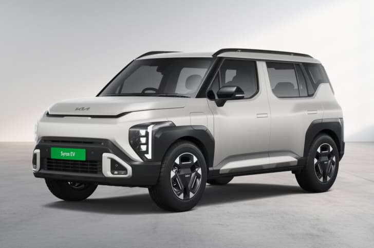 Kia Syros EV's Ivory Silver Matte colour.