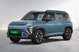 Kia Syros EV's Frost Blue colour.