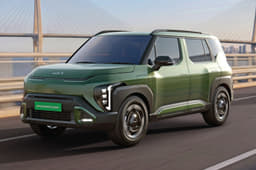kia syros ev on road