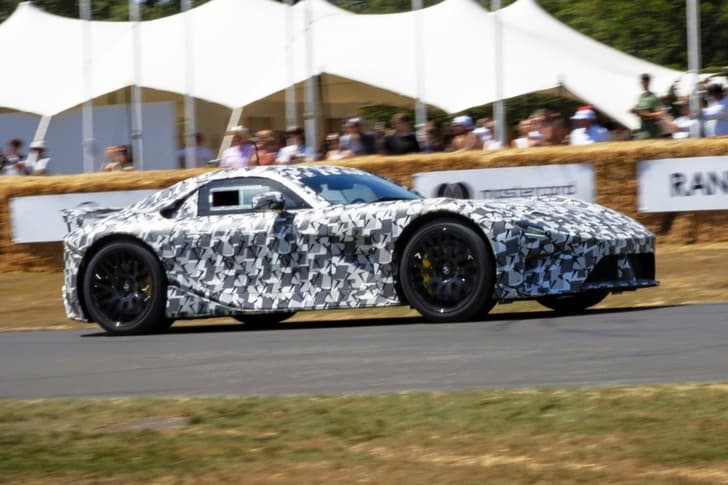new lexus lfa on goodwood hill climb