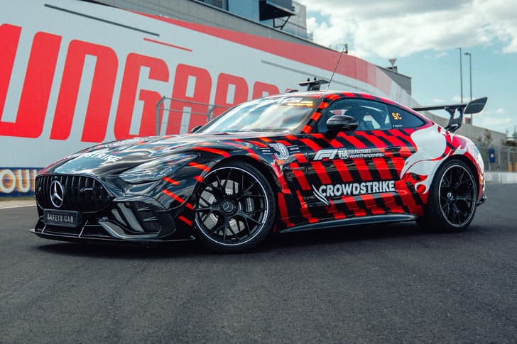 Mercedes-AMG GT 63 Pro F1 safety car on track