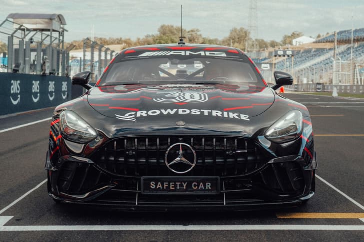 Mercedes-AMG GT 63 Pro F1 safety car on track