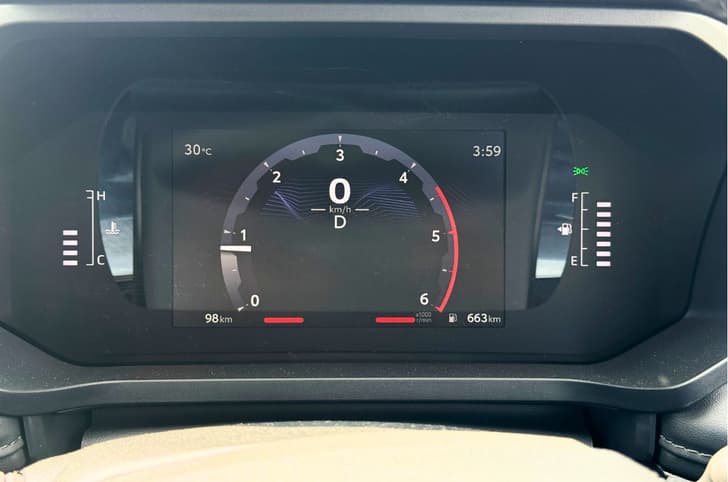 2026 Toyota Hilux digital instrument cluster