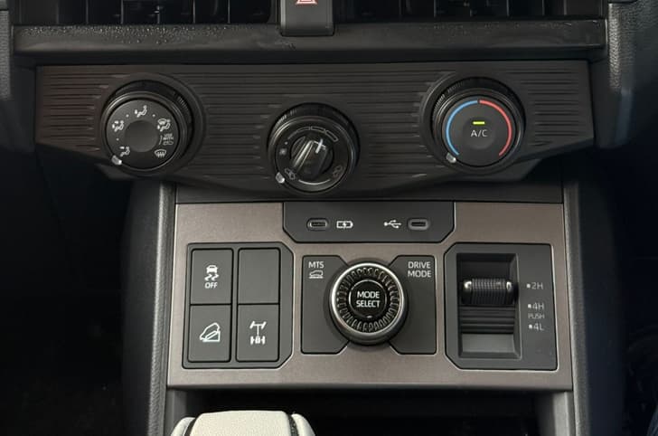 2026 Toyota Hilux AC controls