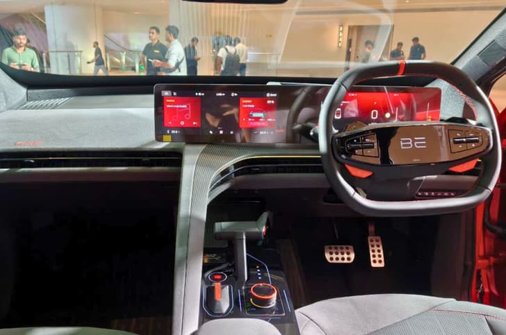 Mahindra BE 6 Formula E Freedom Edition dashboard