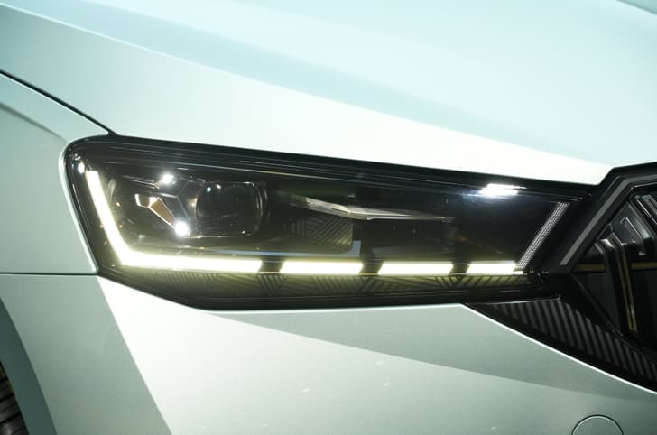Skoda Slavia Facelift headlamps