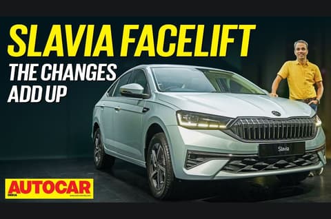 2026 Skoda Slavia facelift walkaround video