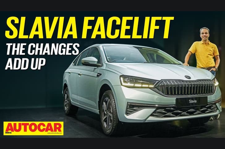 2026 Skoda Slavia facelift walkaround video