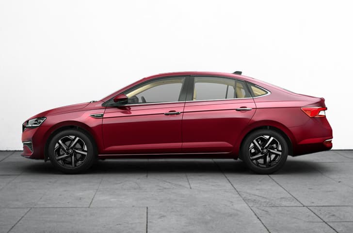 Skoda Slavia facelift Cherry Red