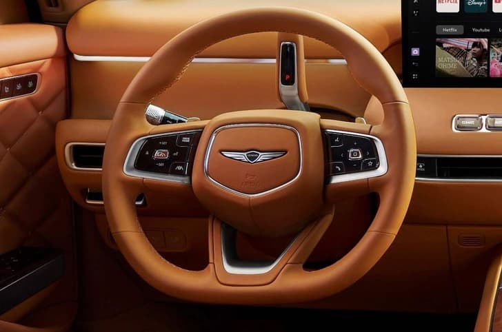 Genesis GV90 coloumn-mounted drive selector