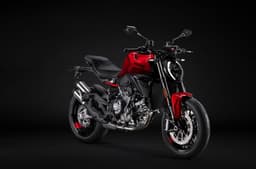 Ducati Monster V2 front three quarter red