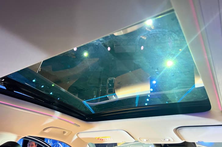 MG Hector Tomahawk EV panoramic sunroof