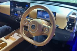 MG Hector Tomahawk EV steering wheel