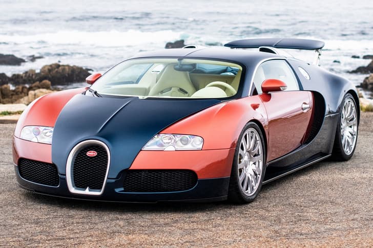 Bugatti Veyron La Maison Pur Sang 20 Years on coast